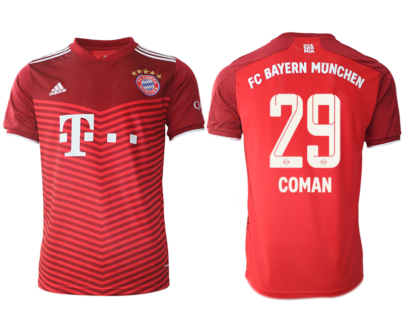 Cheap Men 2021-2022 Club Bayern Munich home aaa version red 29 Soccer Jersey